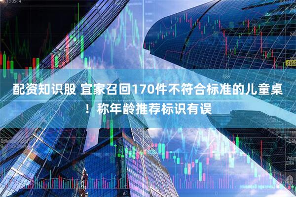 配资知识股 宜家召回170件不符合标准的儿童桌！称年龄推荐标识有误